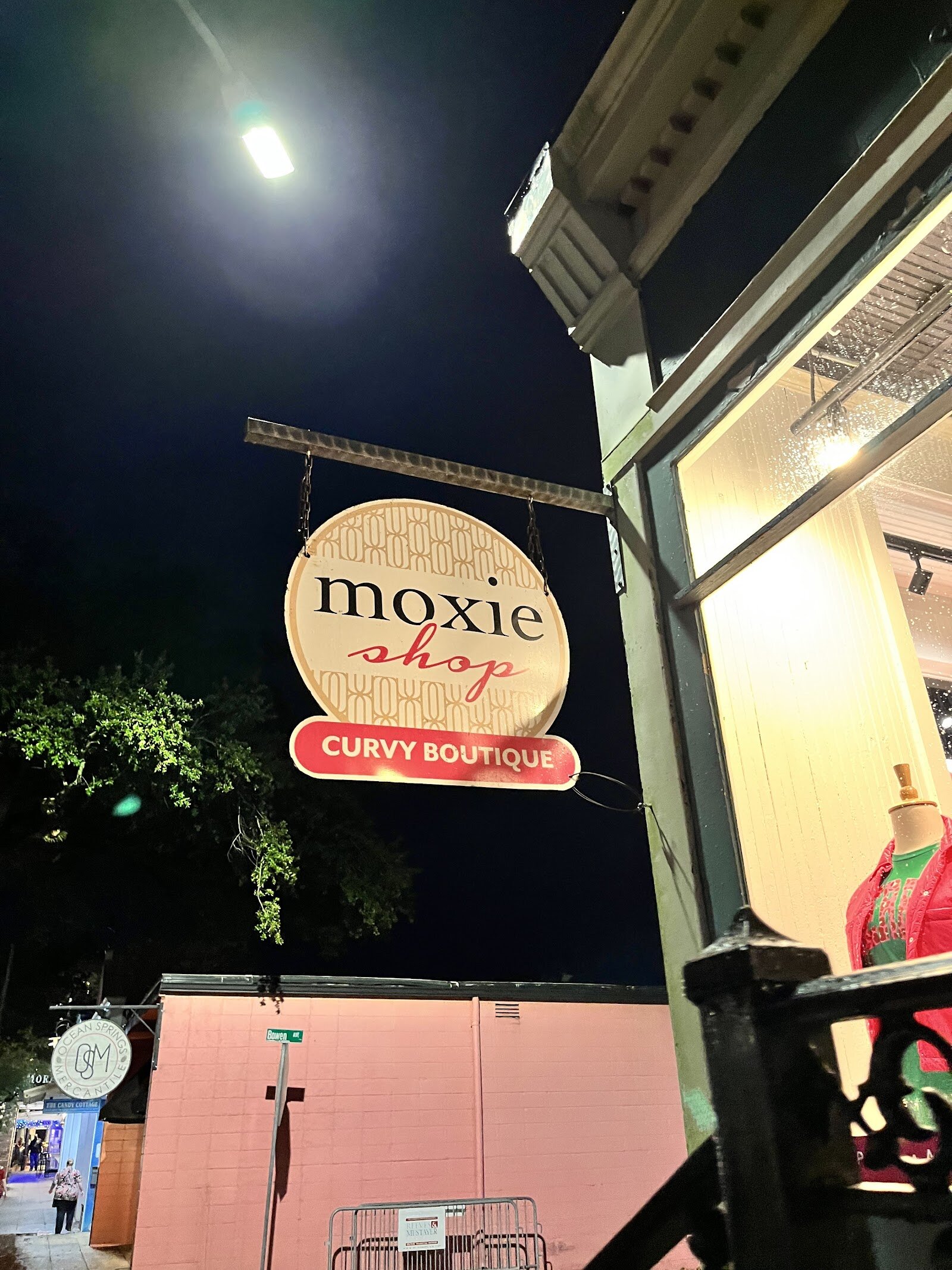 Storefront of Moxie Shop, Ocean Springs.