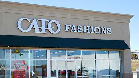 Storefront of Cato Fashions, Ocean Springs.