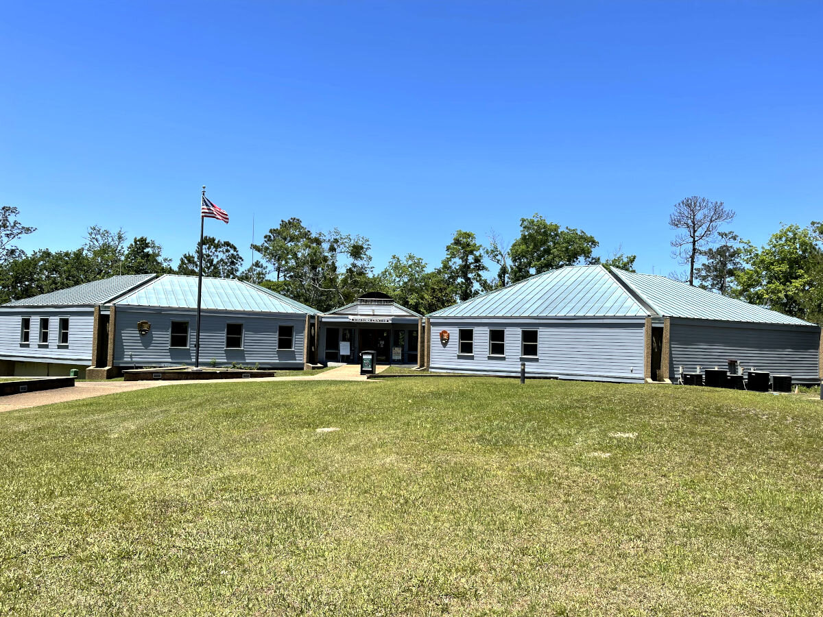 The Gulf Islands National Seashore Visitor Center at Davis Bayou.
