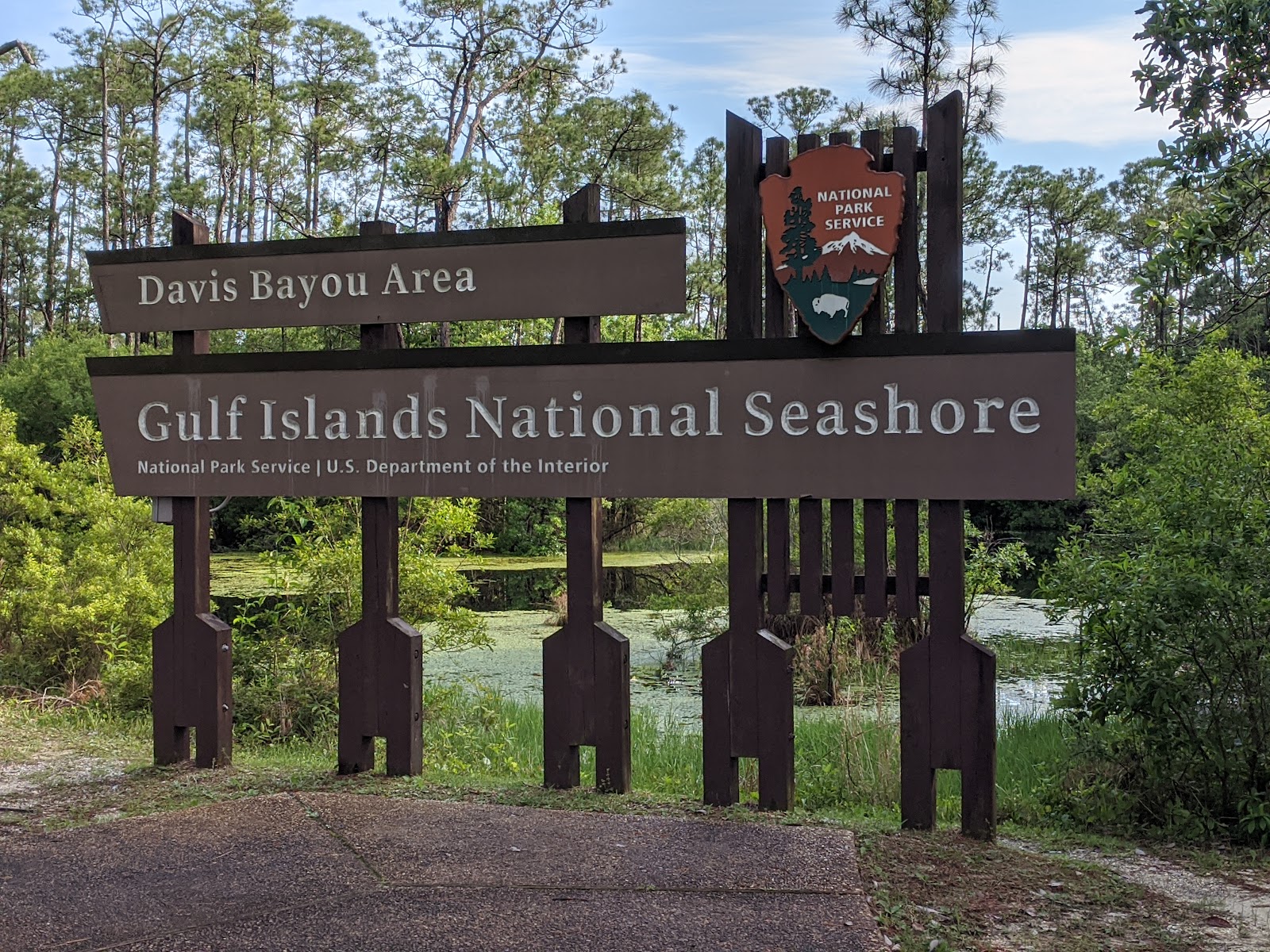 Davis Bayou, Gulf Islands National Seashore.