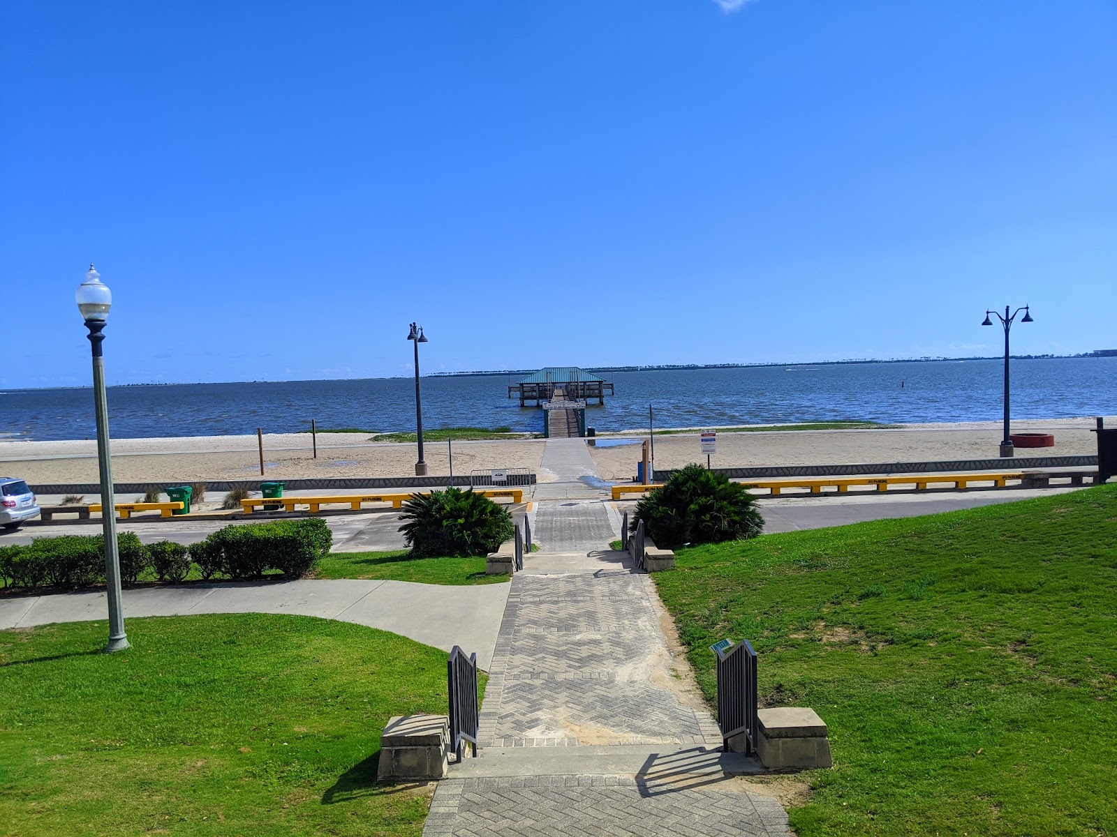 Fort Maurepas Park playground and waterfront, Ocean Springs.