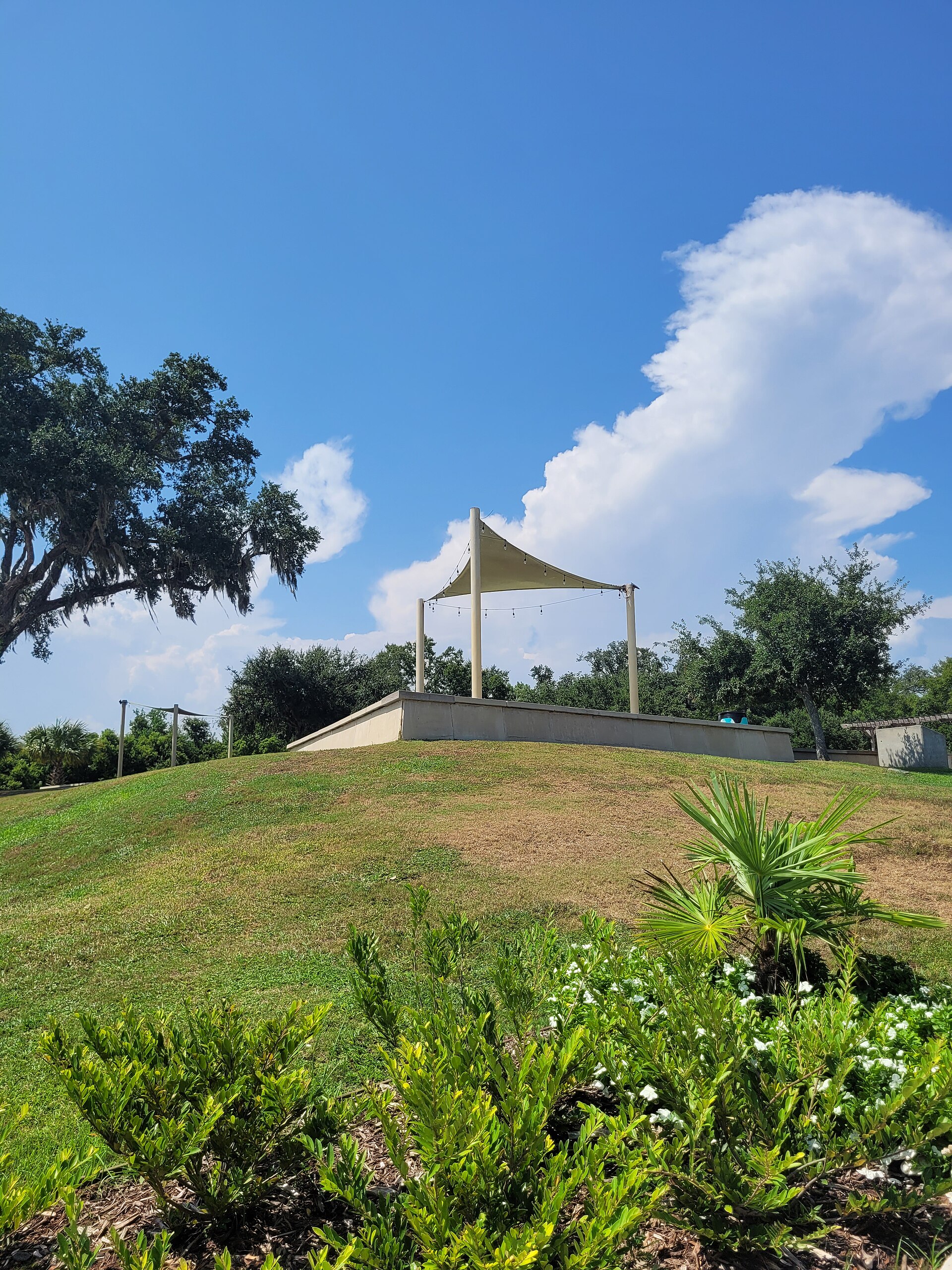 Following Hurricane Katrina in 2005, the replica Fort Maurepas Park in Ocean Springs was destroyed. The park depicted above is what now is in place.